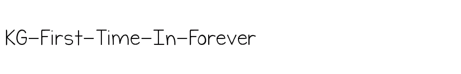 font KG-First-Time-In-Forever download