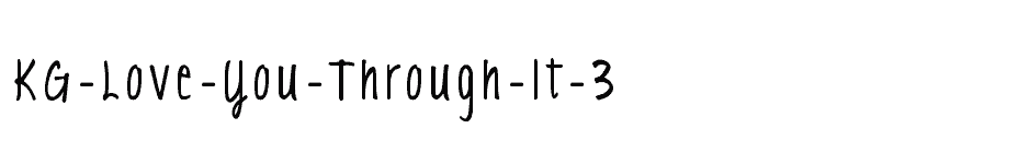 font KG-Love-You-Through-It-3 download