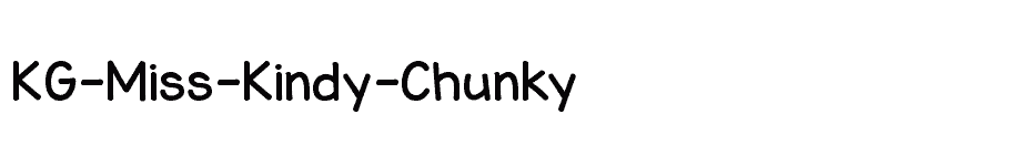 font KG-Miss-Kindy-Chunky download