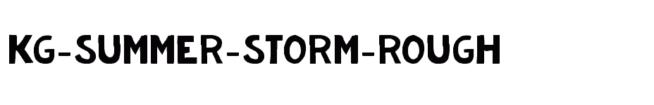 font KG-Summer-Storm-Rough download