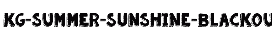 font KG-Summer-Sunshine-Blackout download