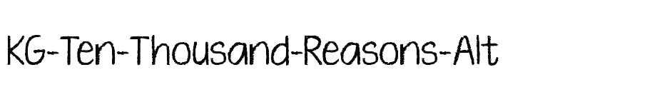 font KG-Ten-Thousand-Reasons-Alt download