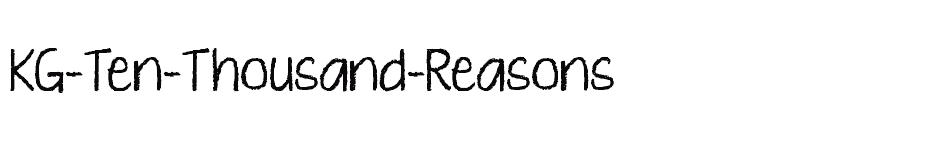 font KG-Ten-Thousand-Reasons download