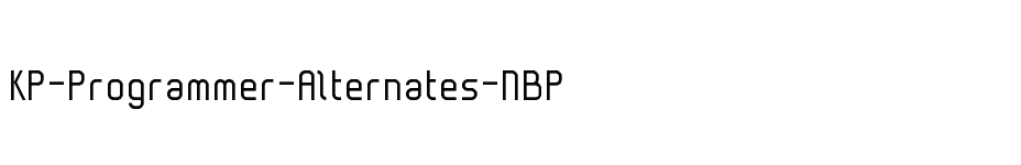 font KP-Programmer-Alternates-NBP download