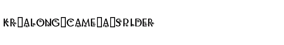 font KR-Along-Came-A-Spider download