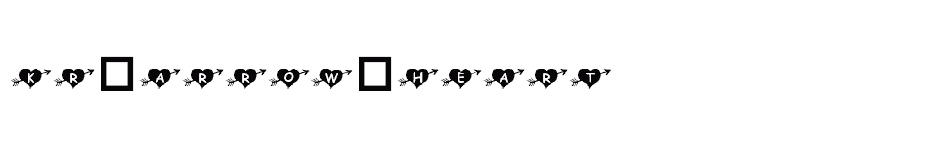 font KR-Arrow-Heart download