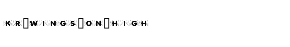 font KR-Wings-On-High download