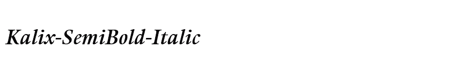 font Kalix-SemiBold-Italic download