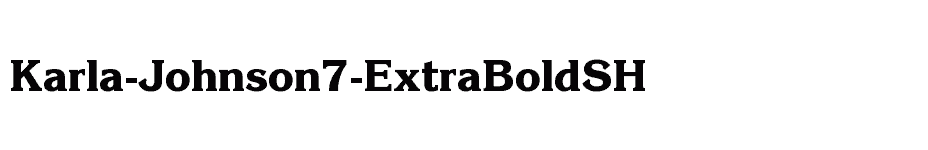 font Karla-Johnson7-ExtraBoldSH download