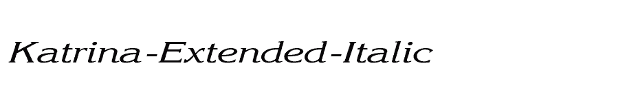 font Katrina-Extended-Italic download