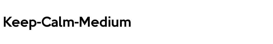 font Keep-Calm-Medium download