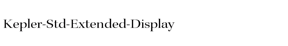 font Kepler-Std-Extended-Display download