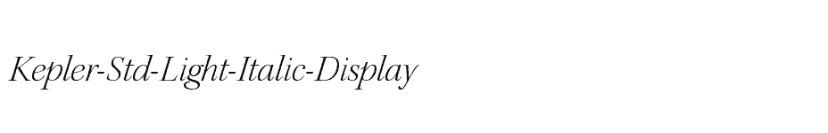 font Kepler-Std-Light-Italic-Display download