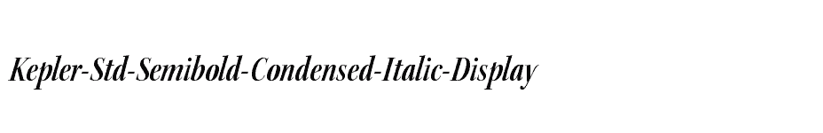 font Kepler-Std-Semibold-Condensed-Italic-Display download