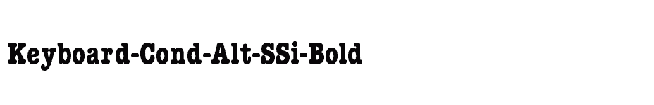 font Keyboard-Cond-Alt-SSi-Bold download