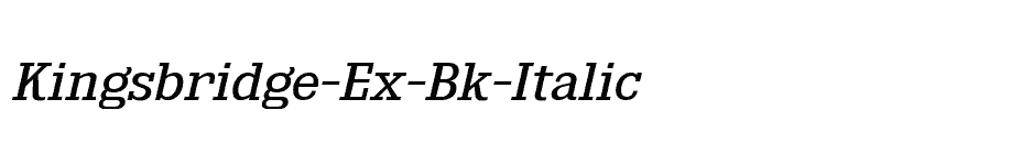 font Kingsbridge-Ex-Bk-Italic download