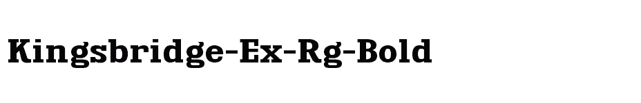 font Kingsbridge-Ex-Rg-Bold download