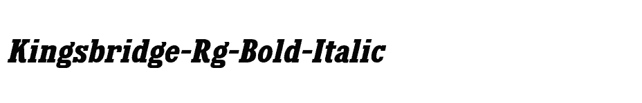 font Kingsbridge-Rg-Bold-Italic download