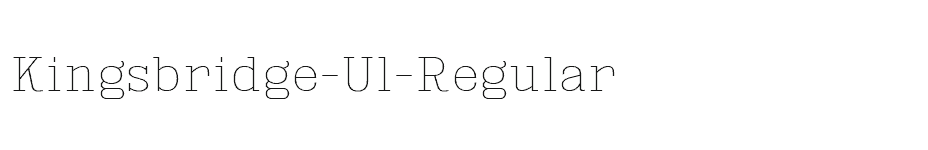 font Kingsbridge-Ul-Regular download