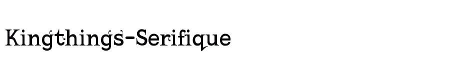 font Kingthings-Serifique download