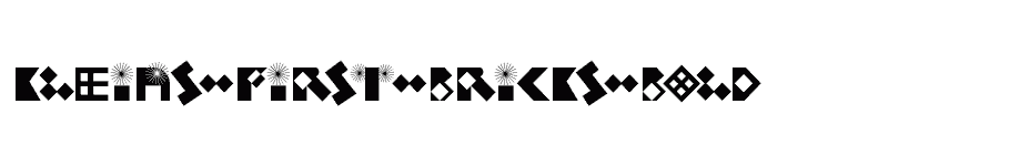 font Kleins-First-Bricks-Bold download