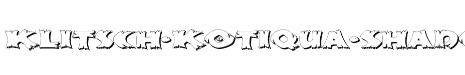 font Klitsch-KOtiqua-Shadow download