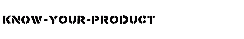 font Know-Your-Product download