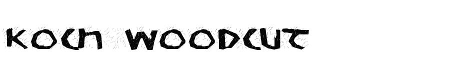 font Koch-Woodcut download