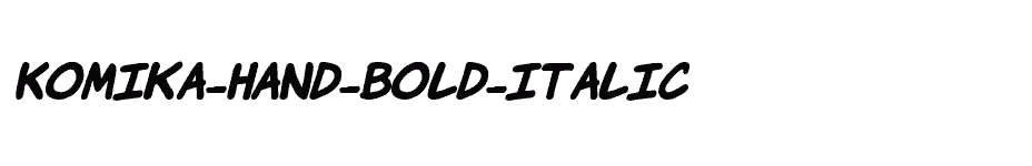 font Komika-Hand-Bold-Italic download