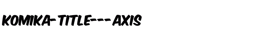 font Komika-Title---Axis download