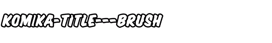 font Komika-Title---Brush download