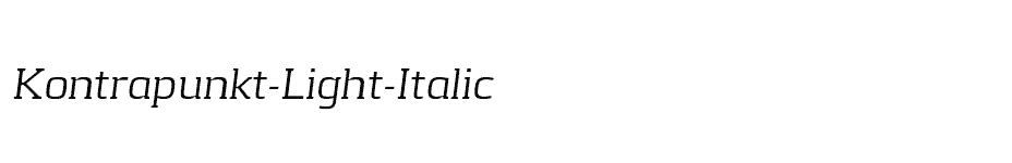 font Kontrapunkt-Light-Italic download