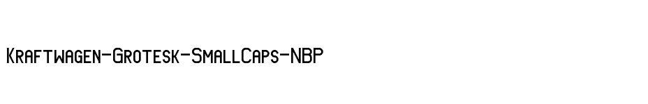 font Kraftwagen-Grotesk-SmallCaps-NBP download