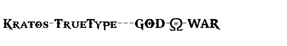 font Kratos-TrueType---GOD-$-WAR download