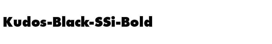 font Kudos-Black-SSi-Bold download