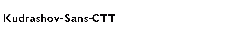 font Kudrashov-Sans-CTT download