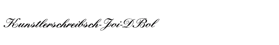 font Kunstlerschreibsch-Joi-DBol download