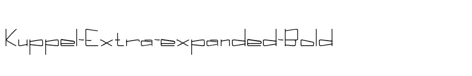 font Kuppel-Extra-expanded-Bold download