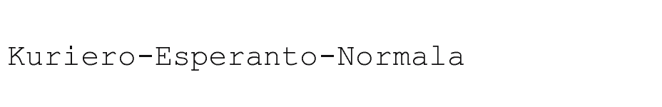 font Kuriero-Esperanto-Normala download