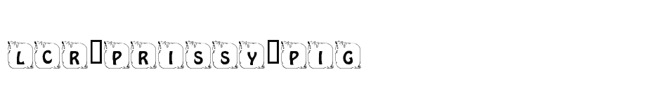 font LCR-Prissy-Pig download