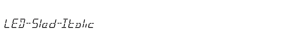 font LED-Sled-Italic download