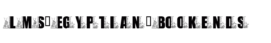 font LMS-Egyptian-Bookends download