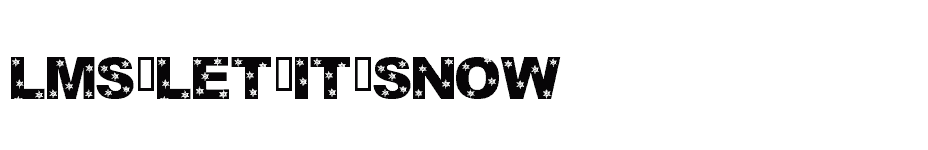 font LMS-Let-It-Snow download