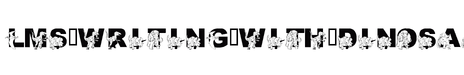 font LMS-Writing-With-Dinosaurs download
