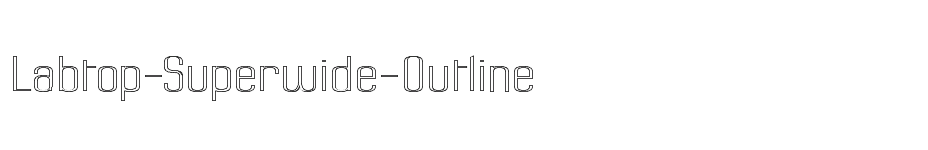 font Labtop-Superwide-Outline download