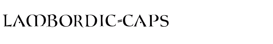 font Lambordic-Caps download