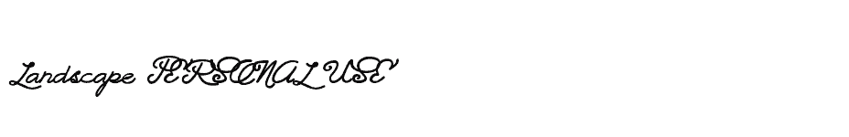 font Landscape-PERSONAL-USE download