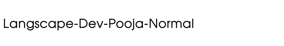 font Langscape-Dev-Pooja-Normal download