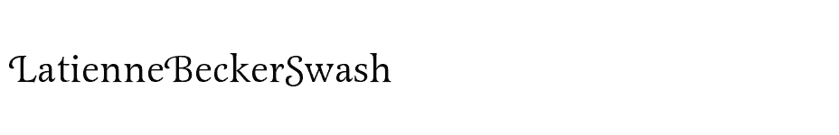 font LatienneBeckerSwash download