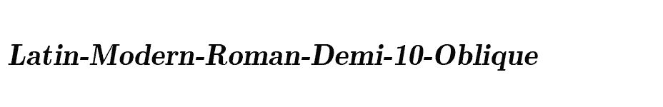 font Latin-Modern-Roman-Demi-10-Oblique download